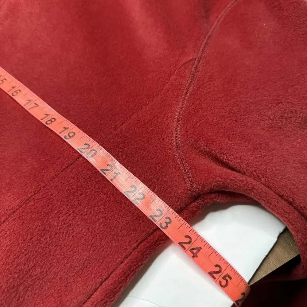 Saddlebred Red Pullover Men L 1/4 Zip Fleece Long Sleeve Maroon‎ College Preppy